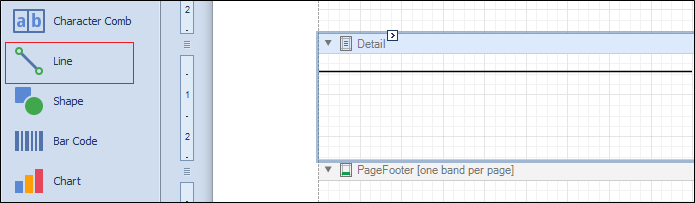 The location of the Line control button