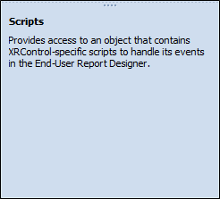 The Help Panel for the Sparkline Scripts option