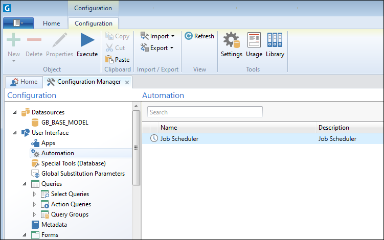The Geobank Automation component