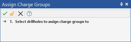 The Assign Charge Groups assistant form