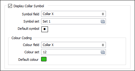 Display Collar options oin the Drillhoiles tab